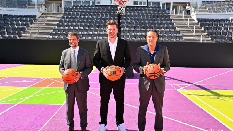 Doncic al Foro Italico, canestri sul Centrale per la stella Nba
