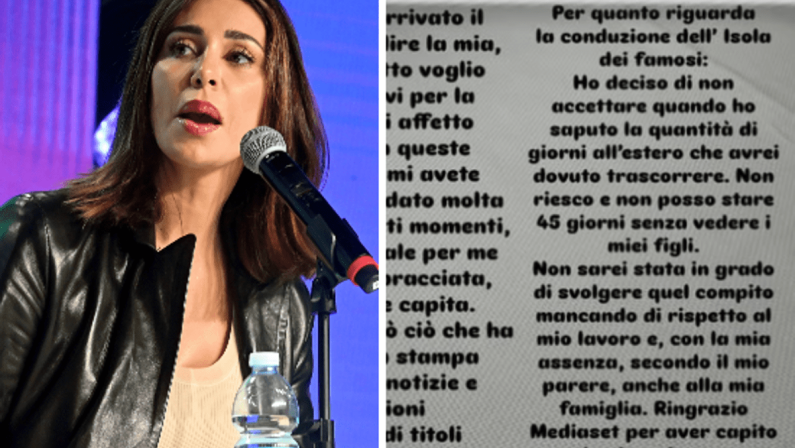 Belen e l’Isola dei Famosi: “Ho rifiutato la conduzione, non posso stare lontano dai miei figli”