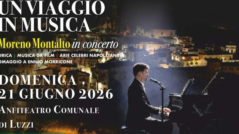Luzzi, notte d’opera sotto le stelle con il tenore Moreno Montalto
