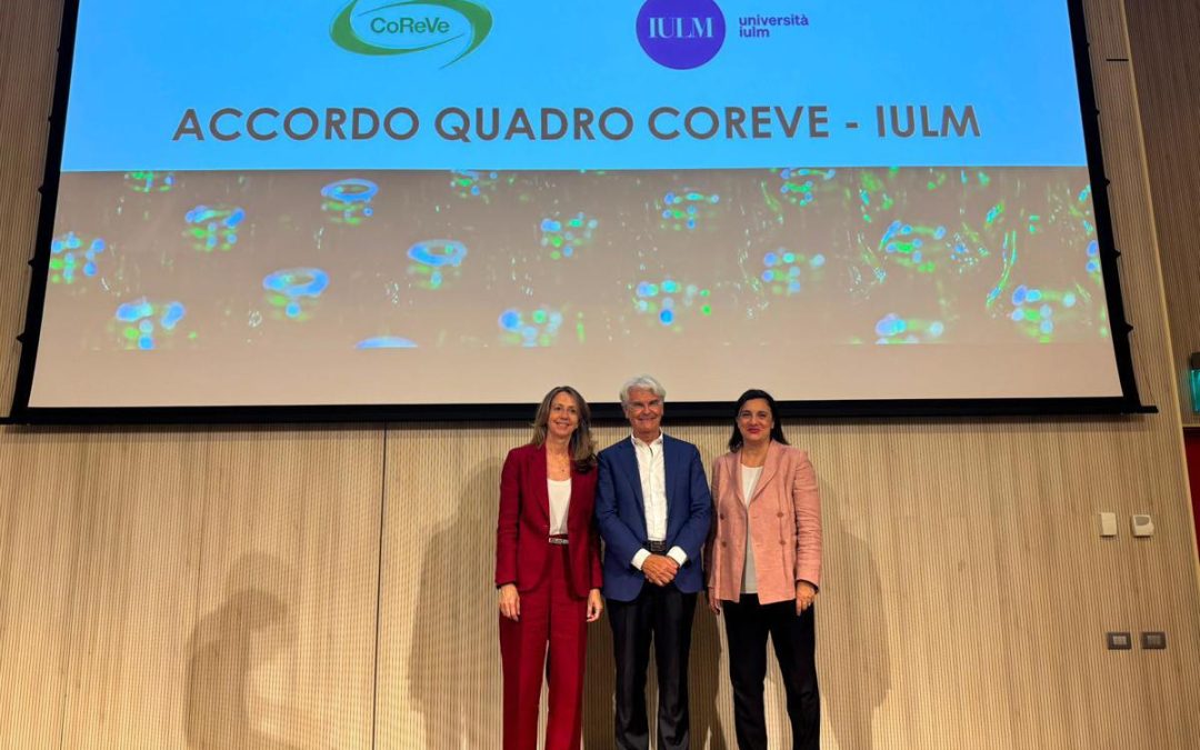 Sostenibilità, accordo Coreve-Università Iulm per promuovere la cultura del riciclo