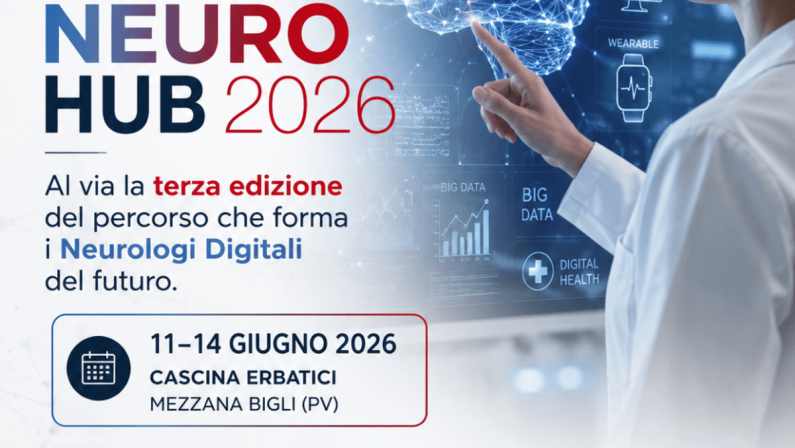 Sanità: Pavia, al via il terzo Digital Neuro Hub di Sin per formare i ‘neurologi digitali’ di domani