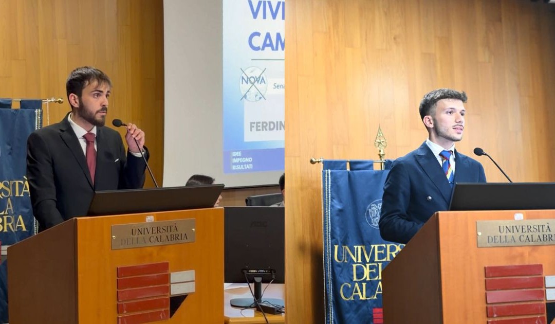 I neo-senatori eletti di Nova: (da sinistra) Ferdinando Fazio e Michele Di Puppo