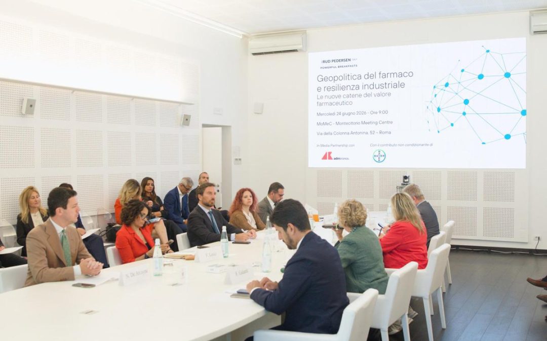 Geopolitica del farmaco, a Roma focus su approvvigionamenti e autonomia