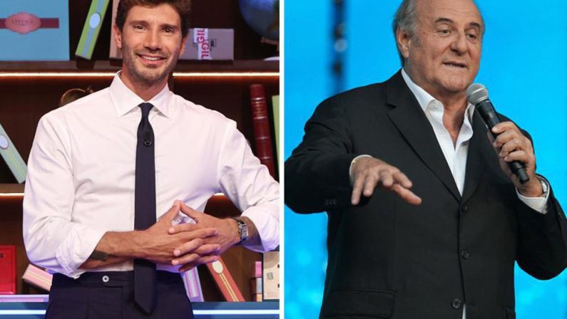 Gerry Scotti e Stefano De Martino, l’abbraccio e l’appello: “Fateci finire alle 21.30”