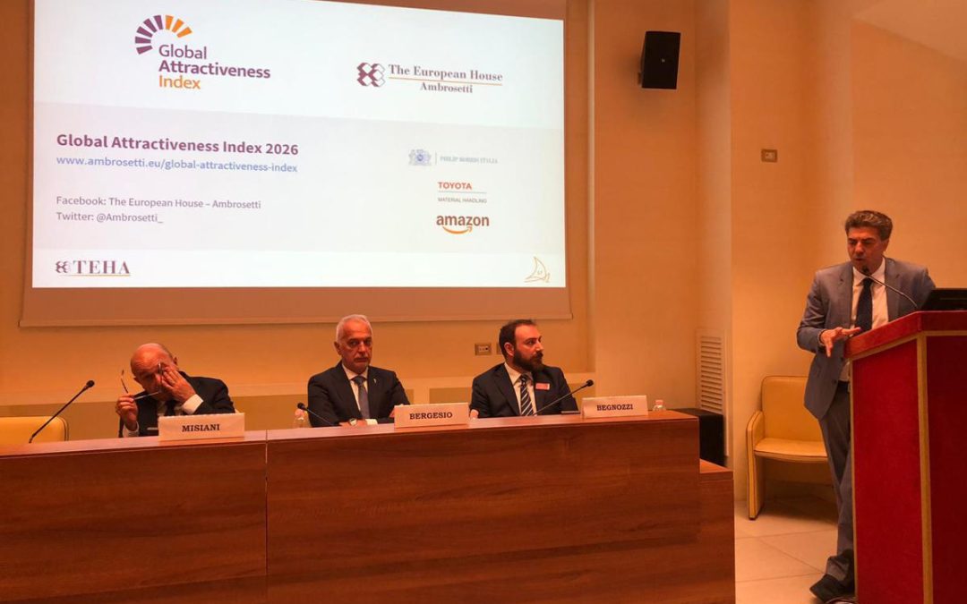 Economia: Global Attractiveness Index 2026, multinazionali e capitale umano leve per crescita Italia