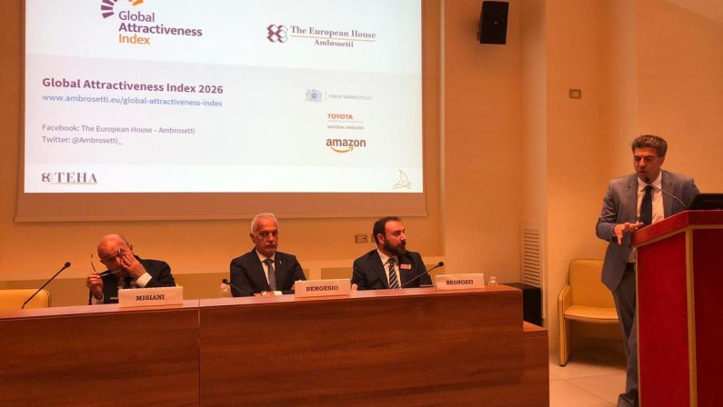 Economia: Global Attractiveness Index 2026, multinazionali e capitale umano leve per crescita Italia