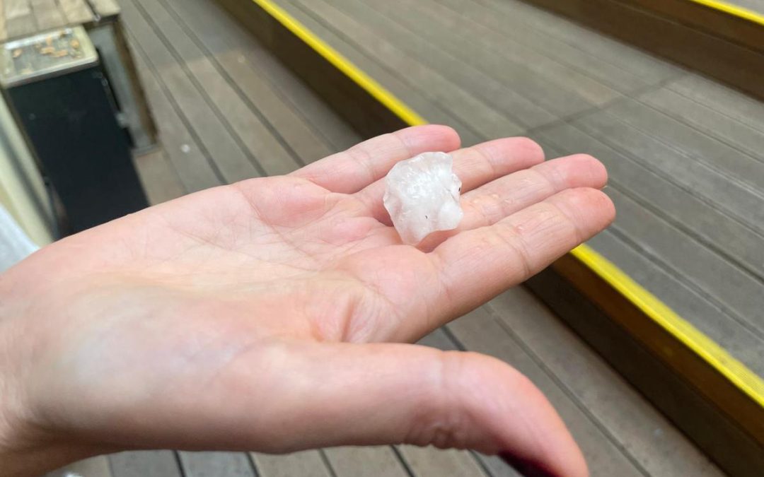 Forte grandinata a Roma, pioggia di chicchi grandi come palle da golf