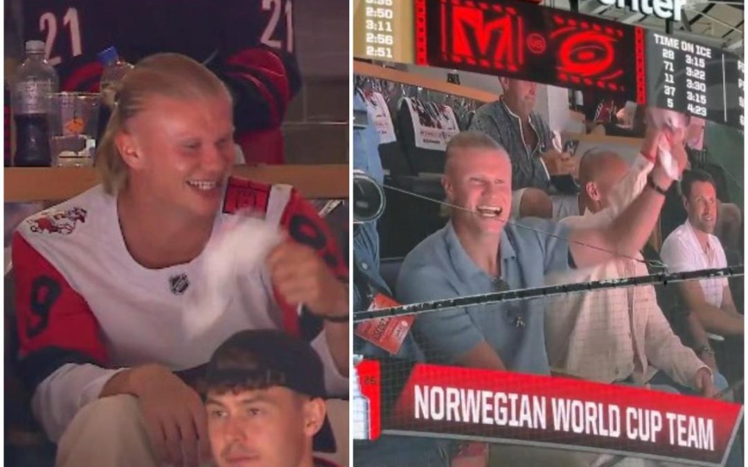 Haaland, altro che Mondiali: va a vedere l’hockey