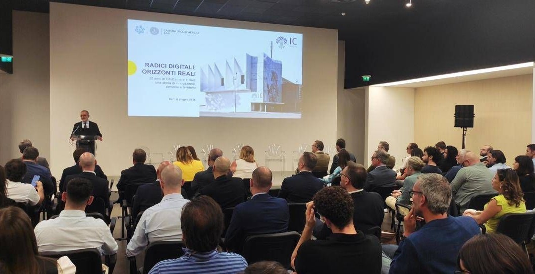 Infocamere a Bari da 25 anni: da start-up a polo digitale per l’innovazione del Paese