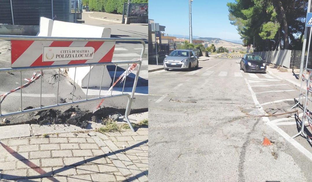 Immagini eloquenti della situazione all’ingresso del Parco dei Quattro Evangelisti