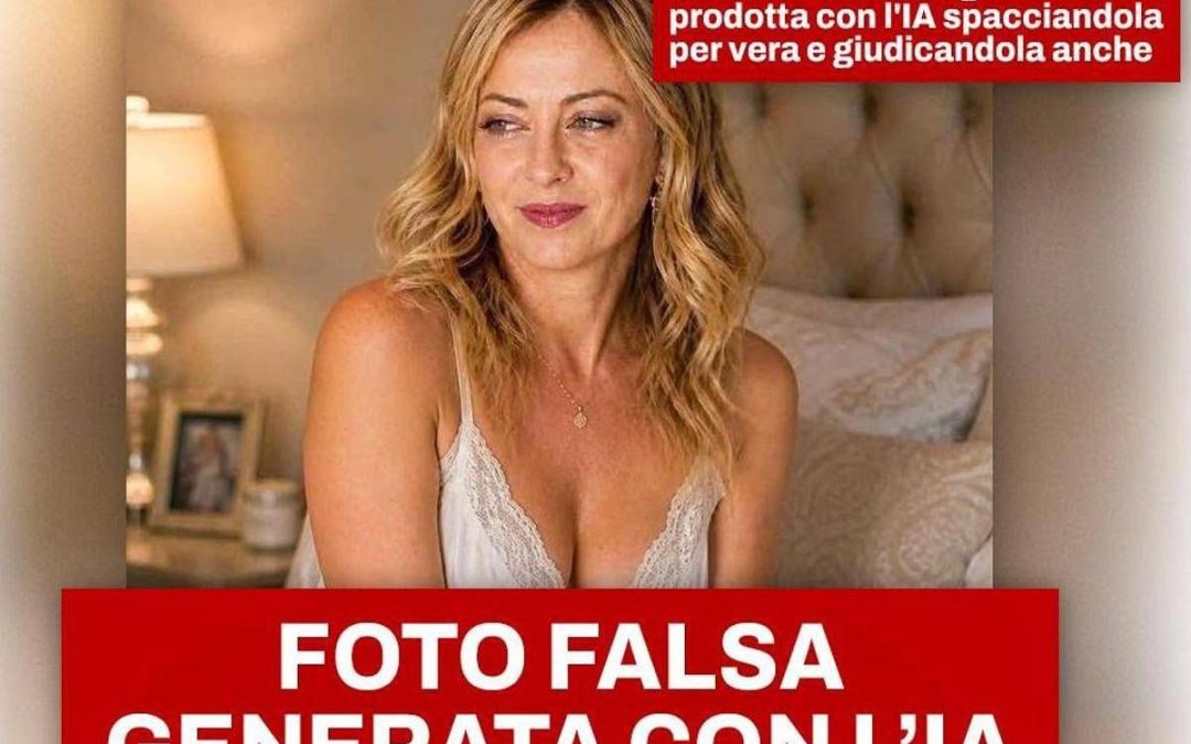 Meloni mezza nuda sul letto? La premier: “Ci deve essere scritto ‘prodotto con Ai’, se no abbiamo un problema”