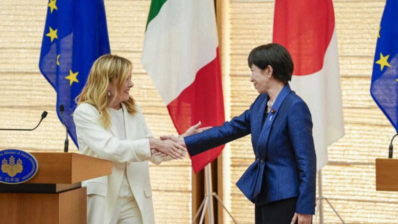 Italia-Giappone, oggi Meloni incontra premier Takaichi in visita a Roma