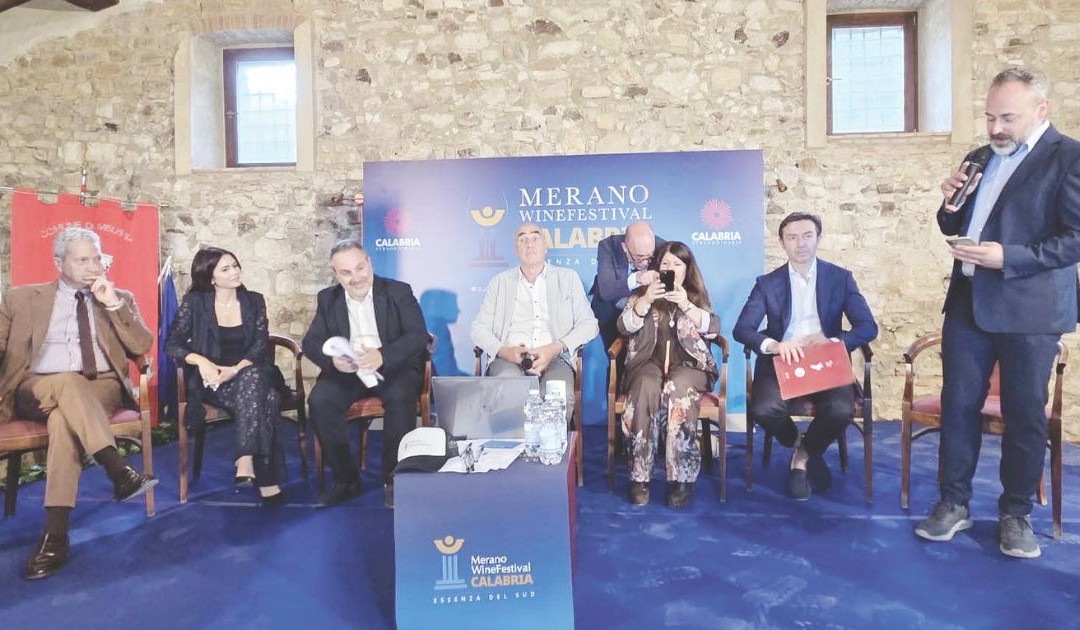 Un momento del Merano Wine Festival a Melissa