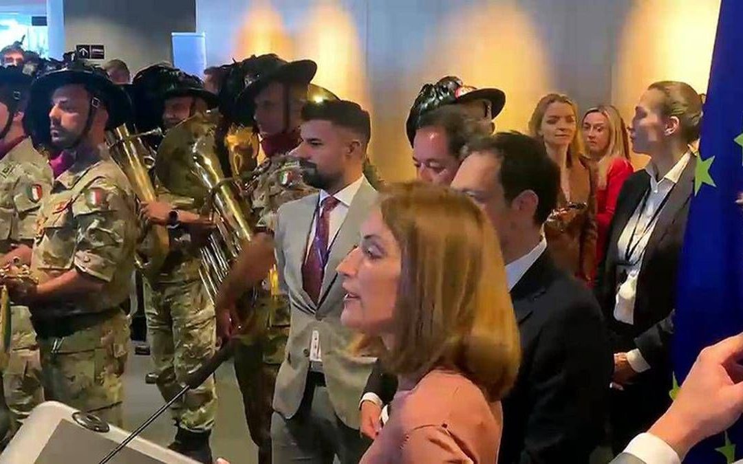 2 giugno, l’omaggio della presidente Metsola a Bruxelles