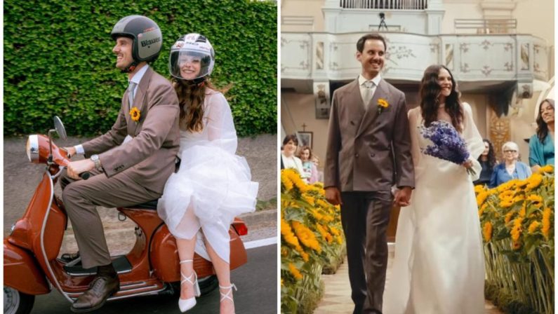 Francesca Michielin si è sposata, giro in Vespa come ‘Vacanze romane’