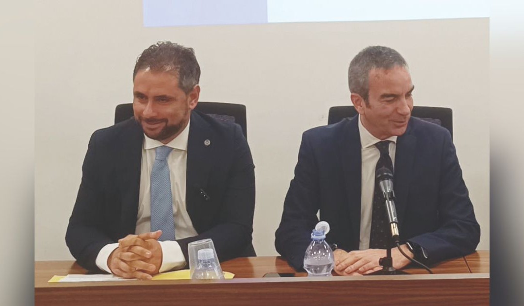 L'assessore regionale all'Ambiente Antonio Montuoro e il presidente di Regione, Roberto Occhiuto