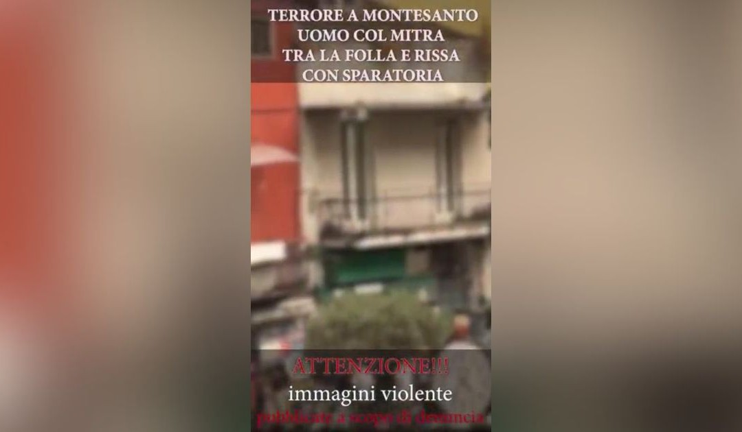 Un frame di uno dei video pubblicati