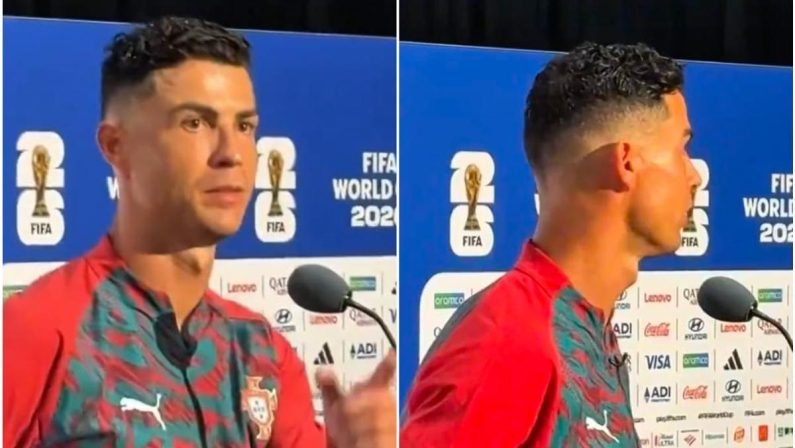 Ronaldo ‘ignora’ Messi dopo doppietta ai Mondiali: “Prossima domanda”