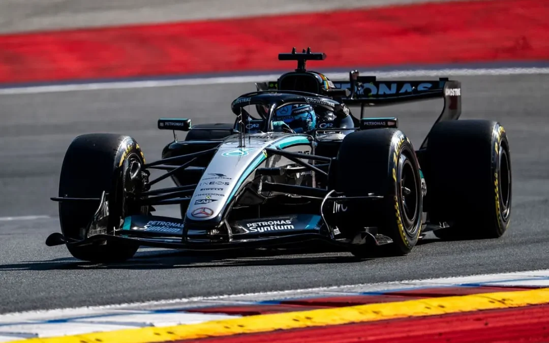 Formula 1, pole di Russell in Austria davanti alle  Ferrari di Leclerc e Hamilton