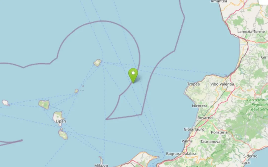 Terremoto al largo della Calabria, scossa di magnitudo 4.7