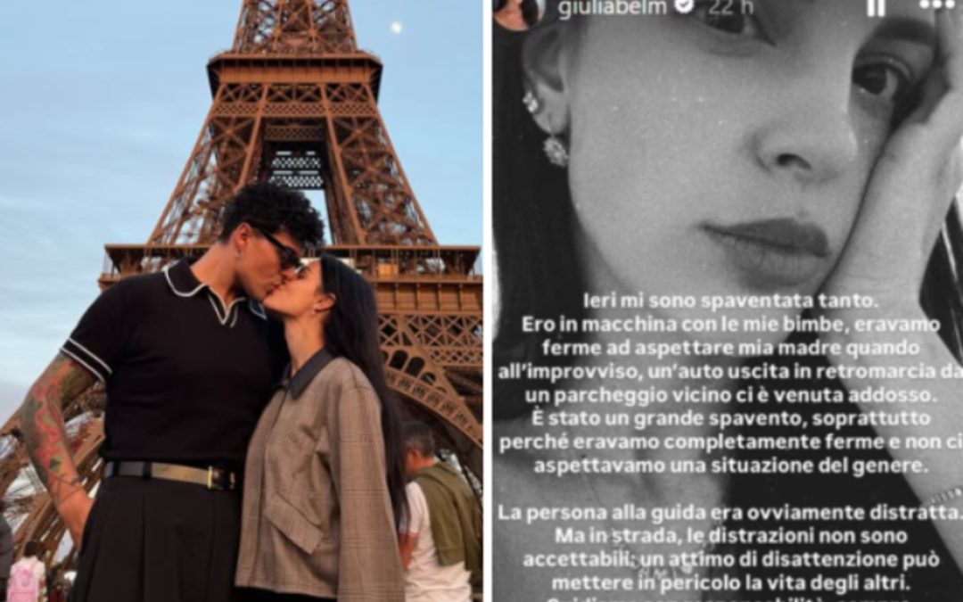 Stash, la compagna Giulia Belmonte: “Ero con le mie figlie, un’auto ci è venuta addosso”