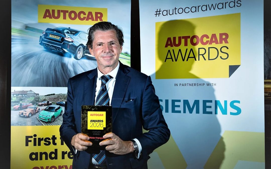 Fiat, il CEO Olivier Francois riceve il prestigioso Editors’ Award agli Autocar Awards 2026