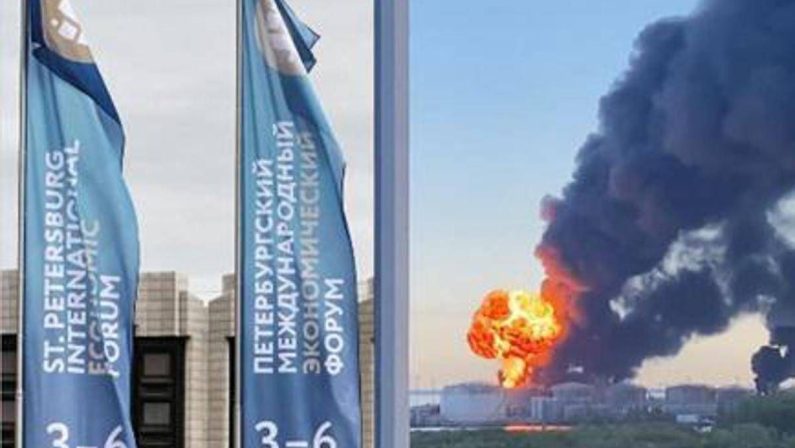 Ucraina, Kiev colpisce San Pietroburgo: terminal petrolifero in fiamme. Droni contro bus in Crimea, 7 morti