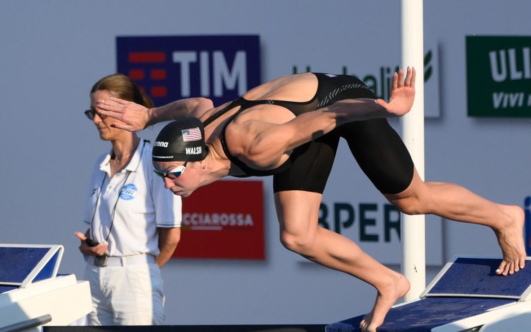 Settecolli, record del mondo nei 50 stile libero per Walsh e primato italiano per Curtis