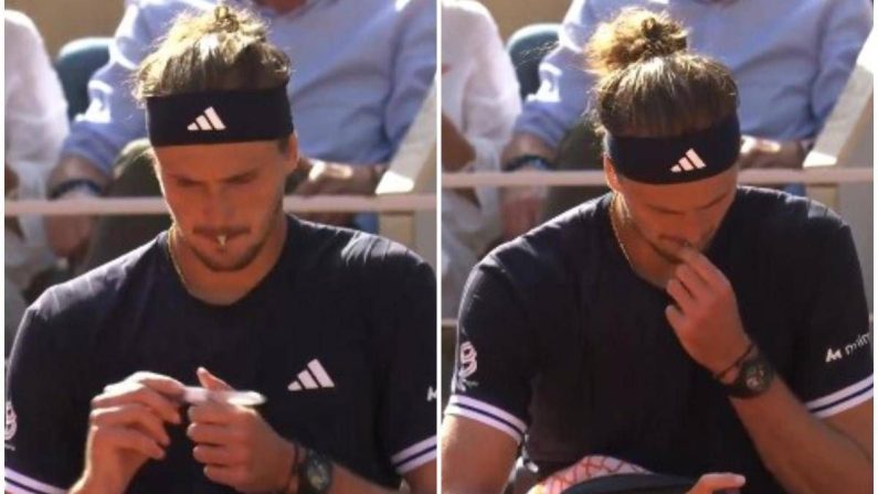 Zverev, pausa insulina contro Cobolli in finale Roland Garros