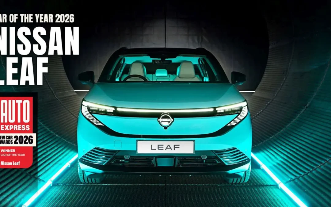 Nuova Nissan Leaf eletta “Auto dell’anno 2026” da Auto Express