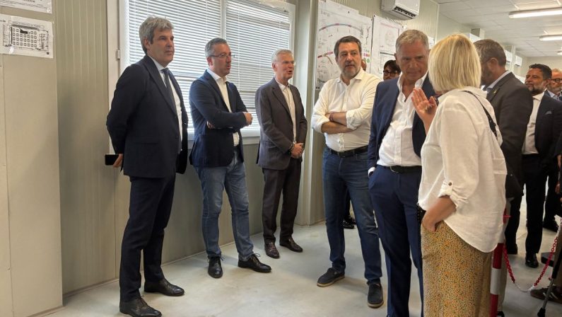Anas, sopralluogo Salvini al cantiere del Raccordo tra Autostrada A4 e Valtrompia