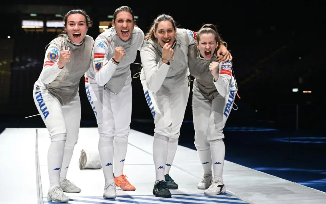 Azzurre del fioretto vincono l’oro, Italia chiude i Mondiali con otto medaglie