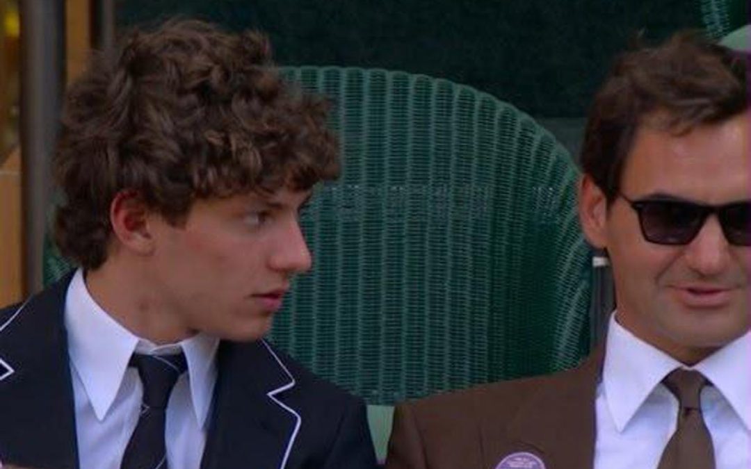 Antonelli a Wimbledon, giornata nel box ‘reale’ con Federer