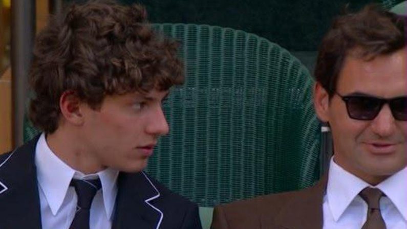 Antonelli a Wimbledon, giornata nel box ‘reale’ con Federer