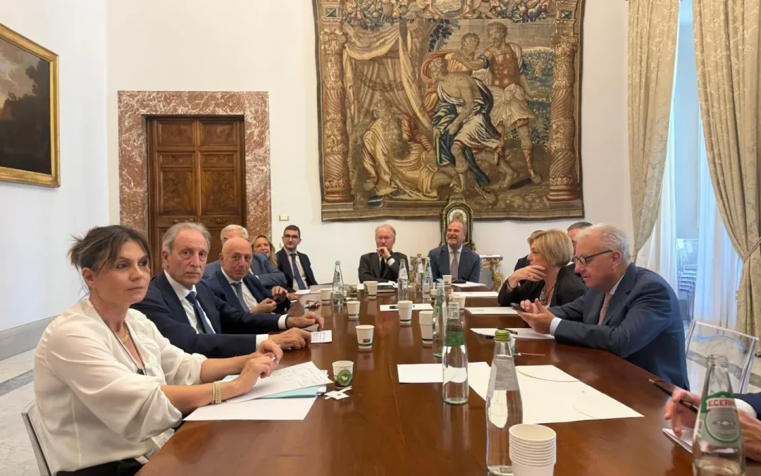 Il tavolo di confronto a Palazzo Chigi