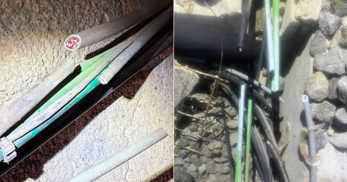 I danneggiamenti alla linea ferroviaria in Calabria