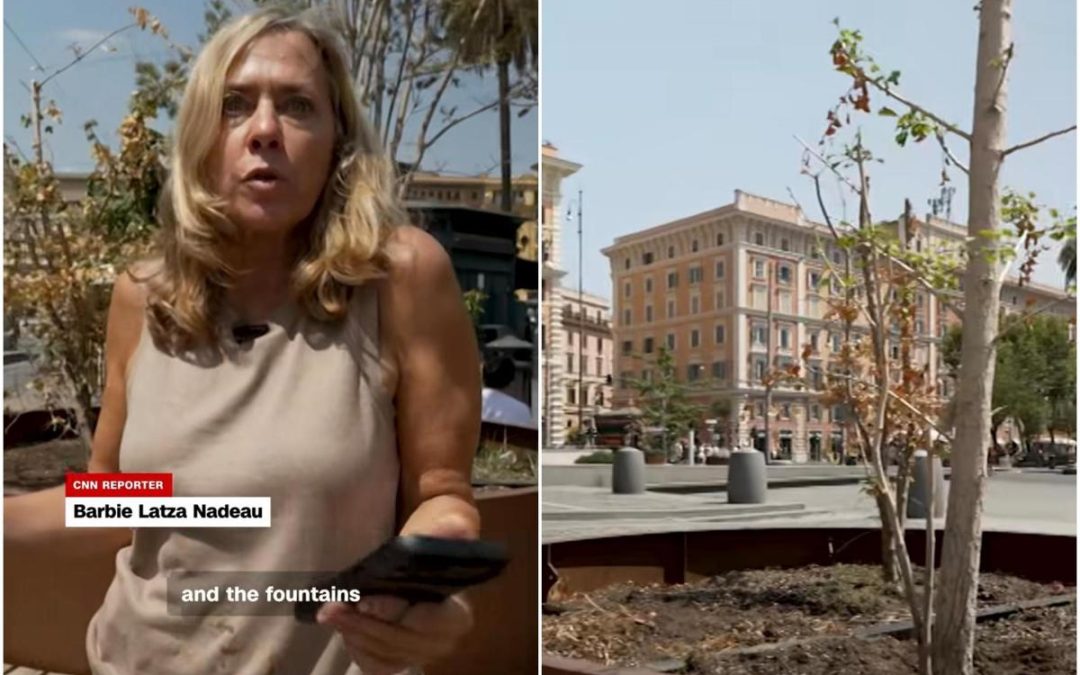 Cnn: “Roma ha speso milioni per riqualificare piazza Risorgimento, ora alberi secchi e fontane non ci sono”