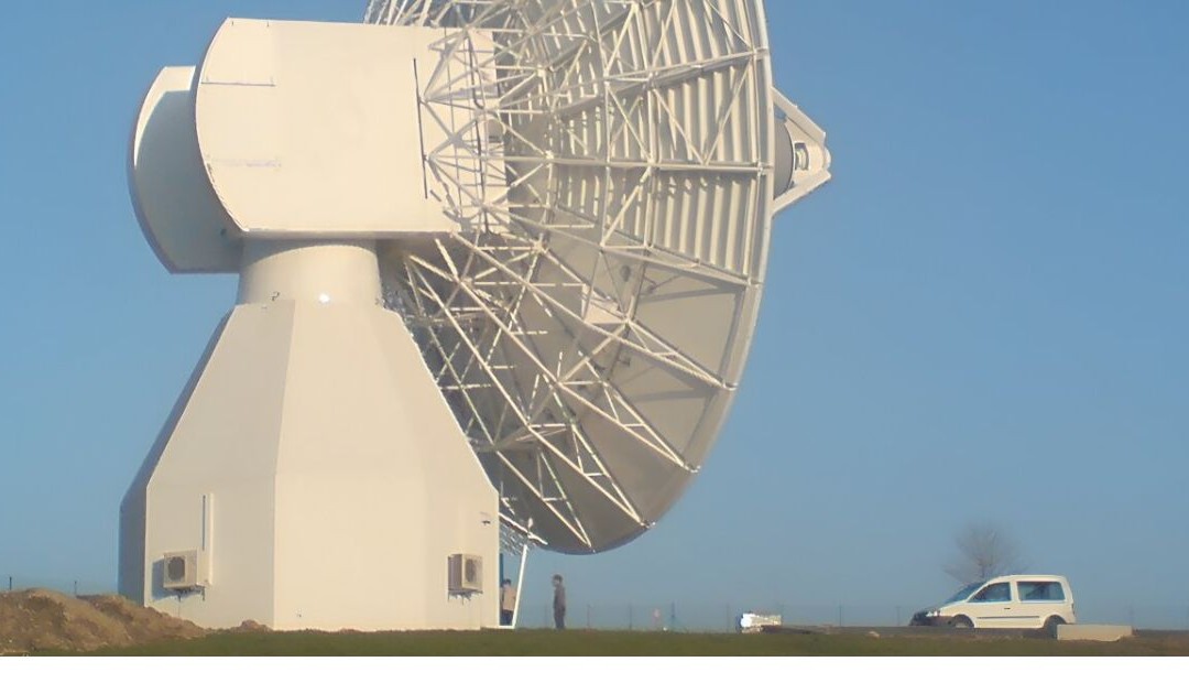 Un’antenna CPI Satcom da 20,2 metri, simile a quelle che la Nasa installerà per LEGS (Foto: NASA/CPI Satcom)