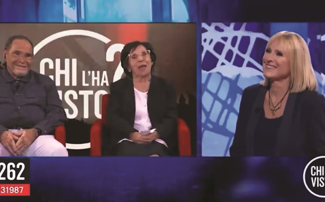 Gildo Claps durante l'ultima puntata di "Chi l'ha visto"