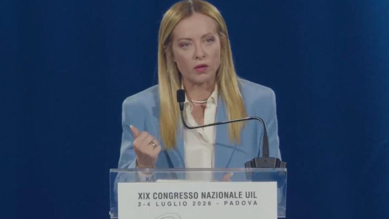 Meloni al congresso della Uil: “Salario giusto una vittoria di tutti i lavoratori, morti sul lavoro una sconfitta”