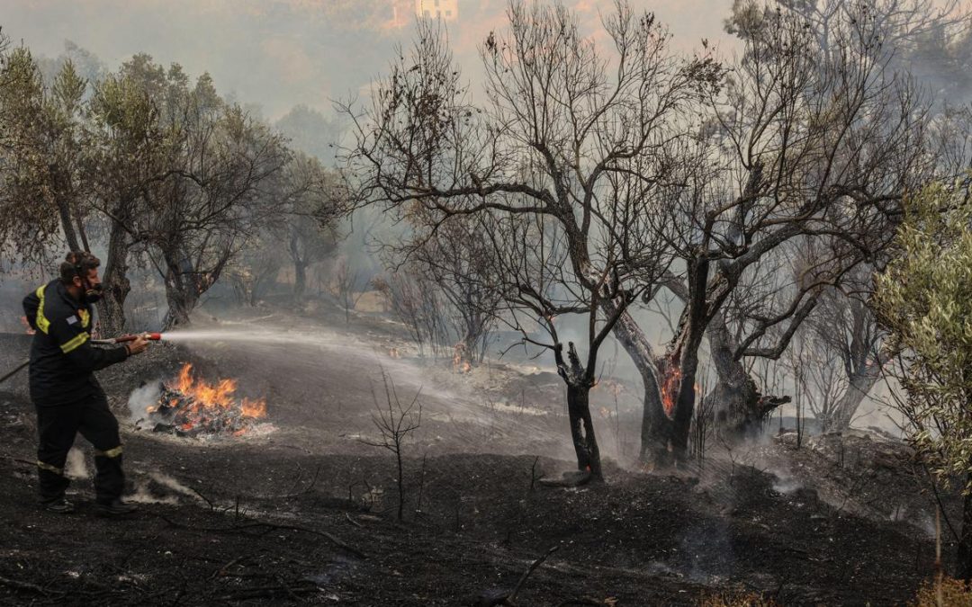 Incendi in Grecia, morti tre vigili del fuoco: due sono bruciati vivi nell’auto intrappolati nelle fiamme