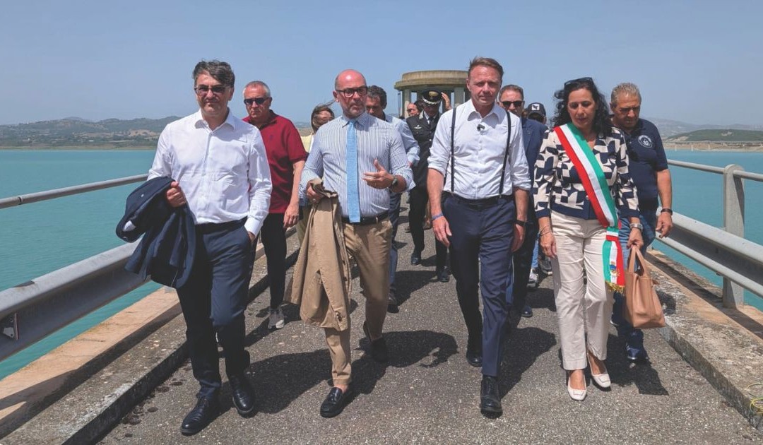 La visita alla diga di Monte Cotugno
