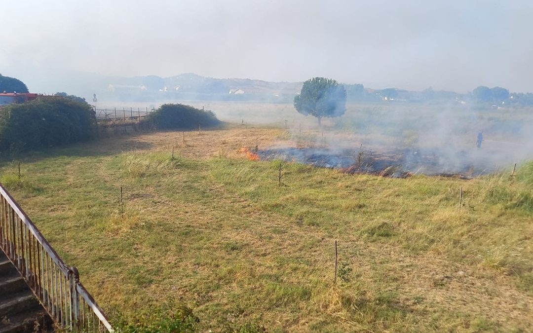Una parte dell'incendio