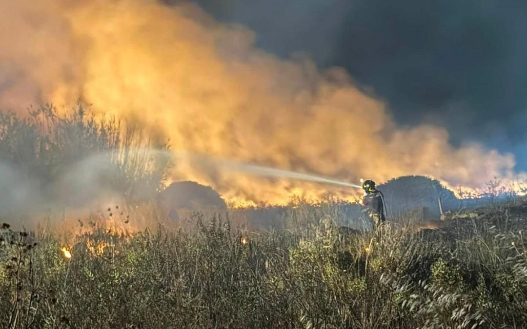 Infermo di fuoco a Maracalagonis, incendio domato: il post della sindaca
