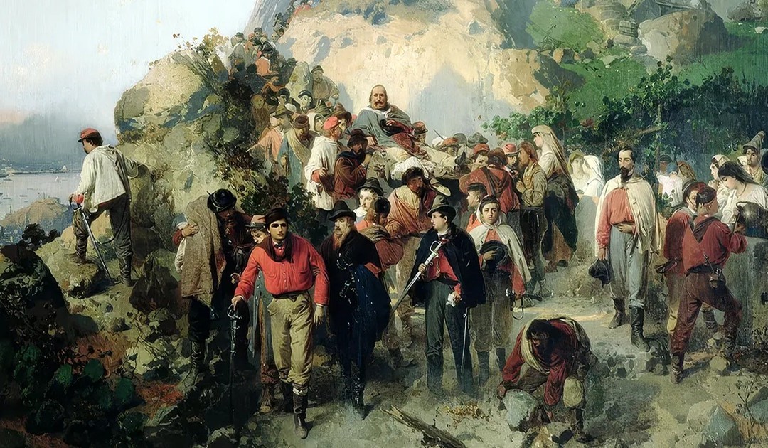 Un celebre dipinto sul ferimento di Giuseppe Garibaldi sull'Aspromonte
