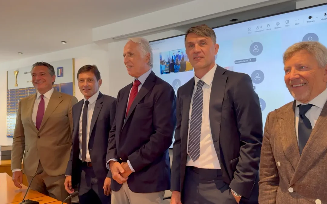Assemblea di Lega Serie A: a Milano presenti Malagò, Maldini e Leonardo / Video