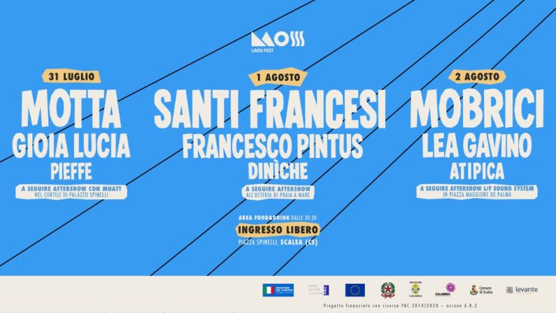 Laos Fest 2026 a Scalea: tre giorni di concerti e grande festa per il decennale