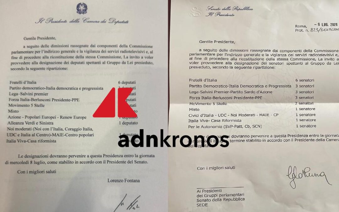 Rai, La Russa e Fontana scrivono ai gruppi: “Entro 8 luglio i nomi dei nuovi membri della Vigilanza”