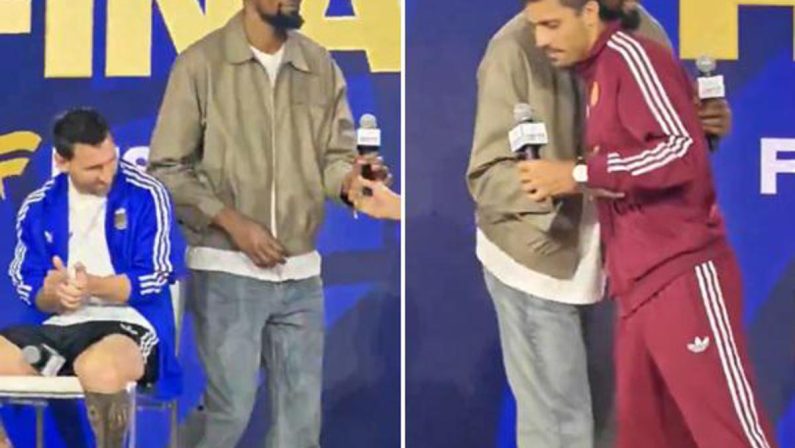 Messi ‘ignorato’ da Durant, De la Fuente fischiato: la conferenza show prima della finale dei Mondiali