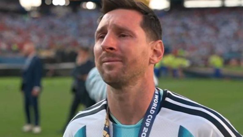 Messi in lacrime, l”adios’ commosso di Adani dopo la finale dei Mondiali